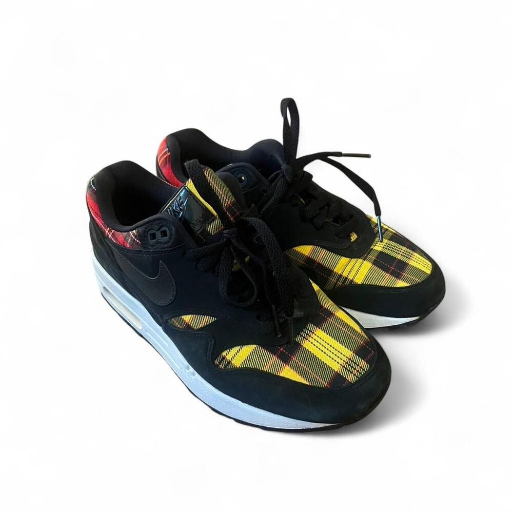 Nike Woman's Tartan Plaid Air Max 1 Se Preppy Sneakers SZ 7 Flaw